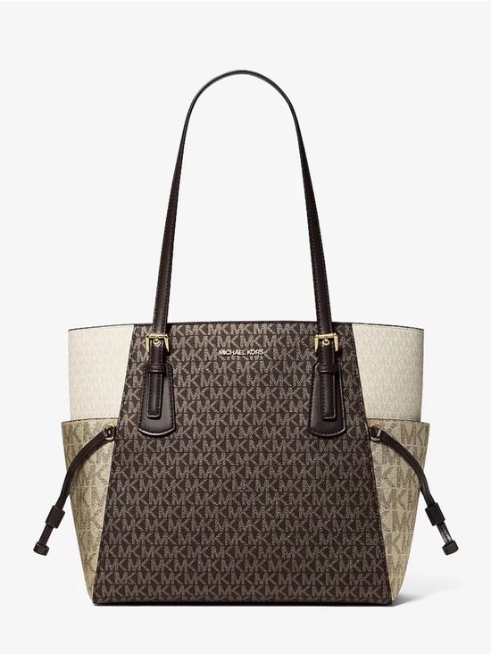 Michael Kors Handbags - Michael Kors Voyager Large Signature Tote Bag WITH Matching Wallet